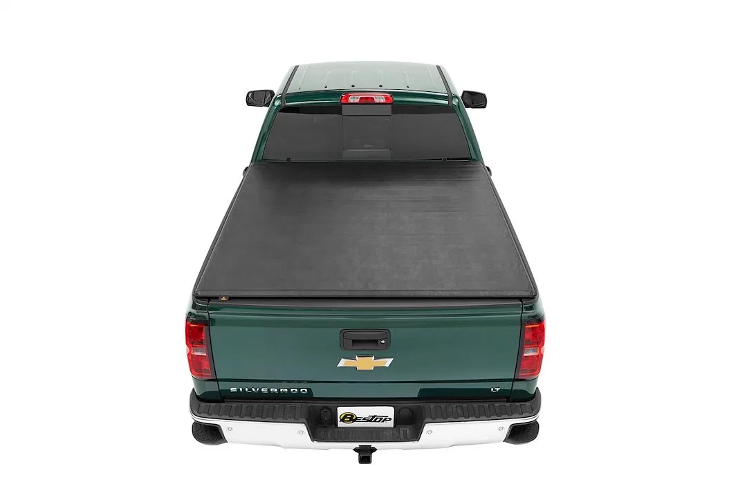 19225-01 – BESTOP Tonneau Cover, Roll-Up Lockable With Tailgate Handle Black Vinyl